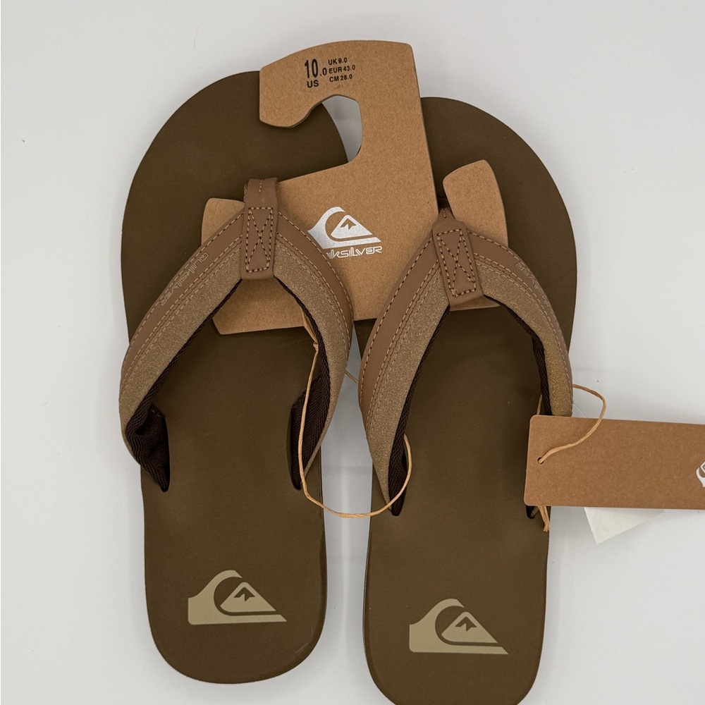 Quiksilver Tan Sandals Men’s Size 10